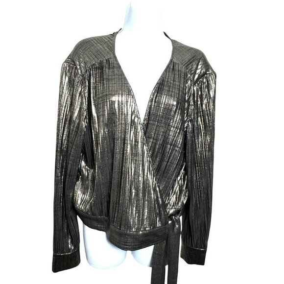 Metallic Gold Shimmer long sleeve - Picture 2 of 2